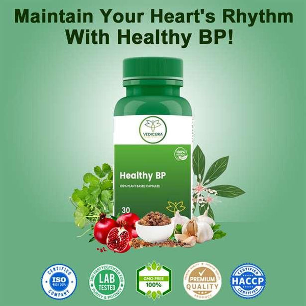 Healthy BP Supplement for Blood Pressure & Hypertension Management | Natural Heart Health Support